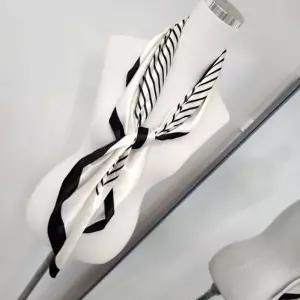 [하프클럽/]여성 고급 스카프 예쁜 롱 새틴 스카프 패션