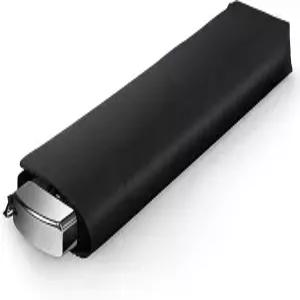 레조레인 여행용 미니 우산 지갑 - 블랙 컴팩트 내구성 쿨 테플론 경량 플랫 백팩킹 휴대용 파라과이