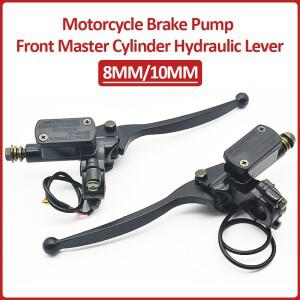 오토바이 브레이크 펌프 프론트 마스터 실린더 유압 레버 8MM/10MM 알루미늄 합금 또는 전기 먼지 핏 ATV