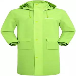 후드 방수 경량 롱 세이프티 레인코트 레인기어가 포함된 한맹수안 남성용 재킷
