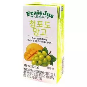 [셀러허브]일화 프레주 청포도 망고 테트라팩 190ml x 72팩 (S41592761)