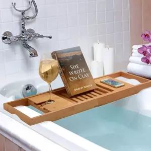 OH 우드 욕조 트레이반신욕 거치대 물빠짐 빠짐 나무 용대