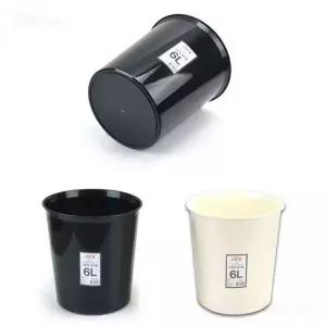 사무용 오픈형 휴지통 블랙 아이보리 쓰레기통 간편 분리수거함
