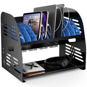 파워 스트립 u2013이 있는 10-디바이스 충전 스테이션 크롬북 노트북 태블릿을 위한 최대 14 u201D u2013 교실 구성 학교 사무실에 이상적임