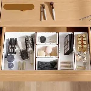 길이조절 칸막이 서랍 정리함 수납함 파티션 트레이 L 수저함