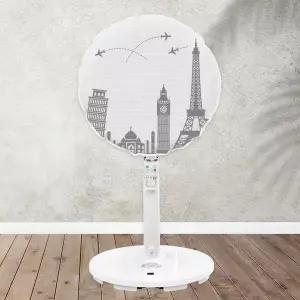 선풍기커버 1+1 세계여행/벽걸이 스텐드 덮개 보관 망