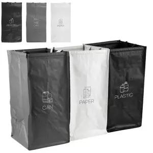 탈부착 손잡이 분리수거용 재활용 쓰레기통 3단 모듈형