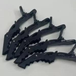 헤어집게핀 머리집게삔 헤어 미용실집게핀 검정(5P)