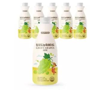 [셀러허브]쥬피터 청포도 농축에이드 1.12kg X 6개 음료베이스 (S14662857)