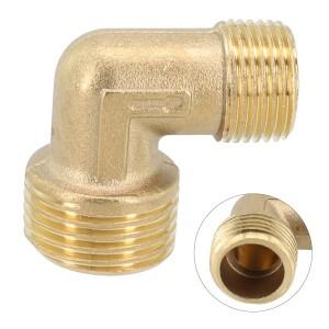 수나사 황동 체크 밸브 엘보 커플러 커넥터, 오일 프리 공기 압축기 액세서리, 20.5x16.5mm, 90 도