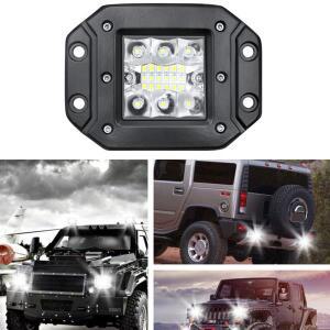 자동차 LED 작업 조명 플러시 마운트 바 오프로드 12V 24V 스팟  라이트 주간주행등 튜닝 호환