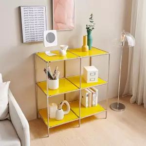 힙한 미드센츄리 3단 컬러강화유리 선반 거실 콘솔테이블(85cm 5색) 가구