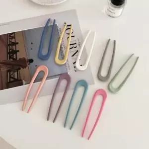 무광유핀 올림 머리 헤어 왕 집게 핀