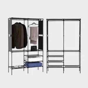 (무배)튼튼한스틸 간편조립 오픈형 행거 옷장(100cm 2컬러) 여자 의류 예쁜