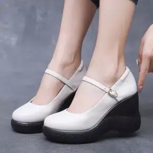 하이힐 가죽 웨지힐 가보시 구두 여성패션 러블리 슈즈 봄여름 리얼 DL2