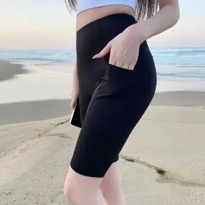 [하프클럽/]여자 바이커 포켓 5부 워터 레깅스