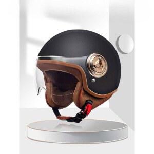 자토바이 헬멧 레트로 레이싱 김서림 라이딩 헬기 콤비네이션 카본 해골 하이 남성