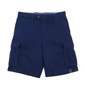 브루넬로쿠치넬리 남성 린넨 코튼 카고 반바지 네이비 M291DU0030 C6310