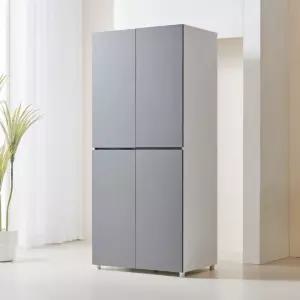 심플 그레이 화이트 키큰 빌트인 팬트리 수납장 800 / 그릇장 붙박이 그릇