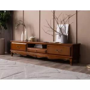 유럽풍 엔틱 원목 서랍형 TV대 거실장(180cm) 앤틱 클래식 빈티지 목재 AV