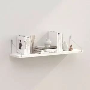 [하프클럽/]공간장식 벽선반 화이트 무타공 우드 수납선반