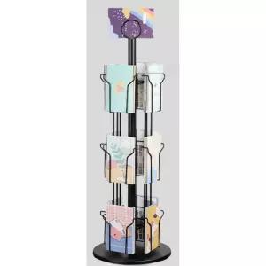 회전식 엽서 진열대 꽂이 팜플렛 수첩 카달로그 전시 스탠드