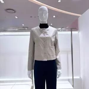 [비지트인뉴욕]라운드넥 인조가죽 자켓 VC2LE71