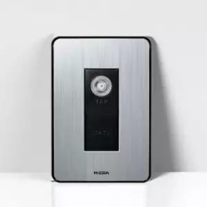 전기 MATV 유니트 콘센트 커버 3방 스위치 실버