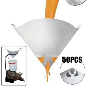 50pcs 자동차 나일론 원추형 종이 100 메쉬 페인트 스트레이너 필터 정화 컵 목재 가구