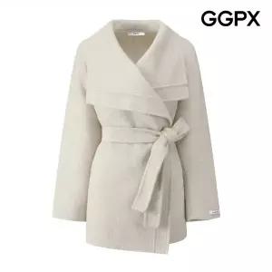 [GGPX]캐시미어 모직 스트랩 하프 코트 (GQ1CT001F)