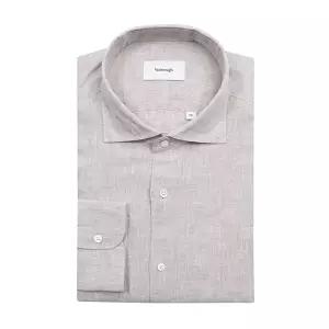 [레노마]밴브루 린넨 솔리드 와이트카라 일반핏 BOSSG1001BG