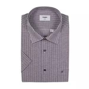 [레노마]린넨 혼방 멀티 미니 체크 일반핏 반소매 ROUSG0238BG