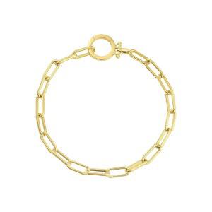 고자나 - 파커 브레이슬릿 7 1/4 u201D 18K 실버 또는 골드 도금 이상적인 선물 포장 일상적인 스택 기타 보석으로 레이어링