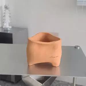 수제 삼각 어글리팟 토분 화분 미니 화분 실내 정원 인테리어 화분 11x10cm