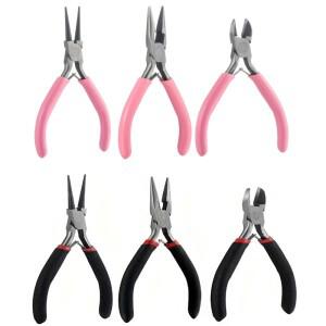 1-3Pcs 쥬얼리 펜치 세트 - 구슬 및 금속 공예 DIY 제작을 위한 스테인레스 스틸 라운드/뾰족한/경사 팁