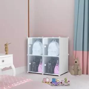 조립식 수납장 핸드백 보관함 가방 정리함 2열2칸 가방보관함 가방정리함 소품수납함