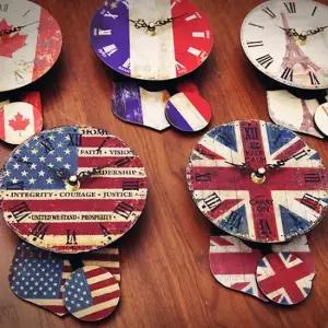 DGITEM 인테리어 빈티지 벽시계 저소음 북유럽 엔틱 빈티지 저소음 북유럽