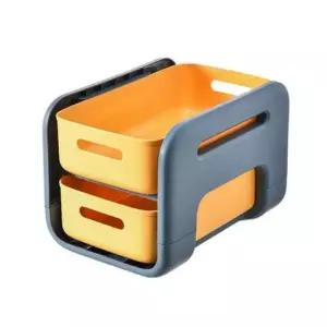 서랍형주방 욕실 바퀴형 이동식 선반 숏 옐로우) 이동식선반 주방선반 세탁선반 식기정리