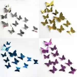 거울 벽 나비스티커 입체나비 포인트 장식 스티커 거울나비스티커 벽장식스티커