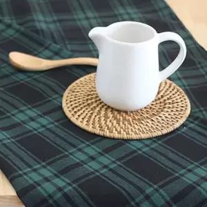 체크무늬 식탁커버 식탁 깔개 테이블보 예쁜 테이블천 테이블깔개 테이블덮개 식탁깔개