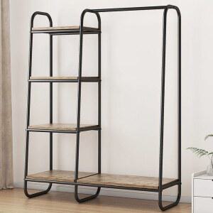 원목 철제선반 거실 3단 수납함 타원형 무타공 식물 나무 진열대 4단책장 슬림 아트월