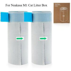 Neakasa 교체용 쓰레기 봉투 - 2롤 30개 M1 오픈탑 자체 청소 고양이 쓰레기통용 쓰레기통