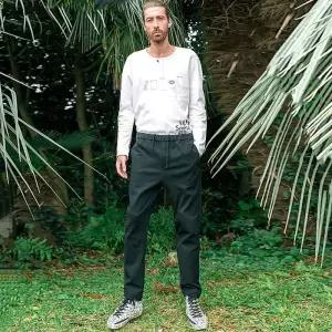 [닥터퍼니스트]닥터퍼니스트 면혼방 스트레치 밴딩 팬츠 블랙 FJAMBP03A