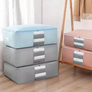 [하프클럽/]보관 수납함 압축 파우치 이불정리 케이스 중형