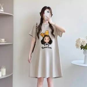 편안한 부드러운 활동 미디움 리본 소재 노랑 소녀 원피스 스타일 데일리 길이 캐주얼