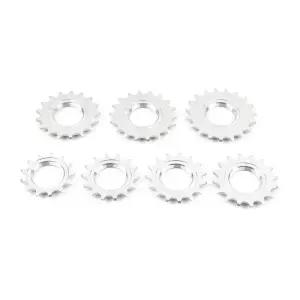 POLSO 실버 알루미늄 합금 고정 기어 코그 단일 속도 픽시 프리휠 트랙 사이클링 플라이휠