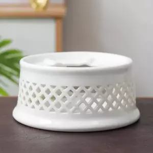 도자기 AE94LL67 티 워머 S-4 화이트 내열도자기 도자기받침 꽃차주전자 차우리는도구 도자기화