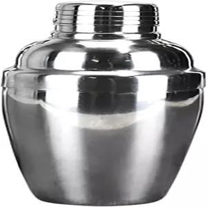 8온스 칵테일 셰이커 바 마티니 마가리타 혼합 도구용 체가 내장된 스테인리스 스틸 음료 셰이커(250ml)