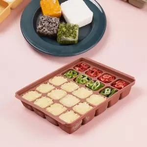 실리콘세트 소분 준비물 보관용기 2P 이유식큐브20구 반찬통트레이