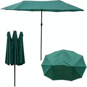 GLDDFDG 파티오 우산 교체 캐노피 12 리브 15피트 X9인치 양면 - 데크 시장 뒷마당용 야외 상단 방수 전용